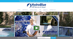 Desktop Screenshot of hydrobluepools.com